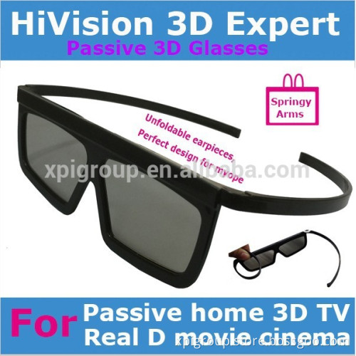 3D circular polarized glasses/3D polarized glasses/plastic frame 3d glasses